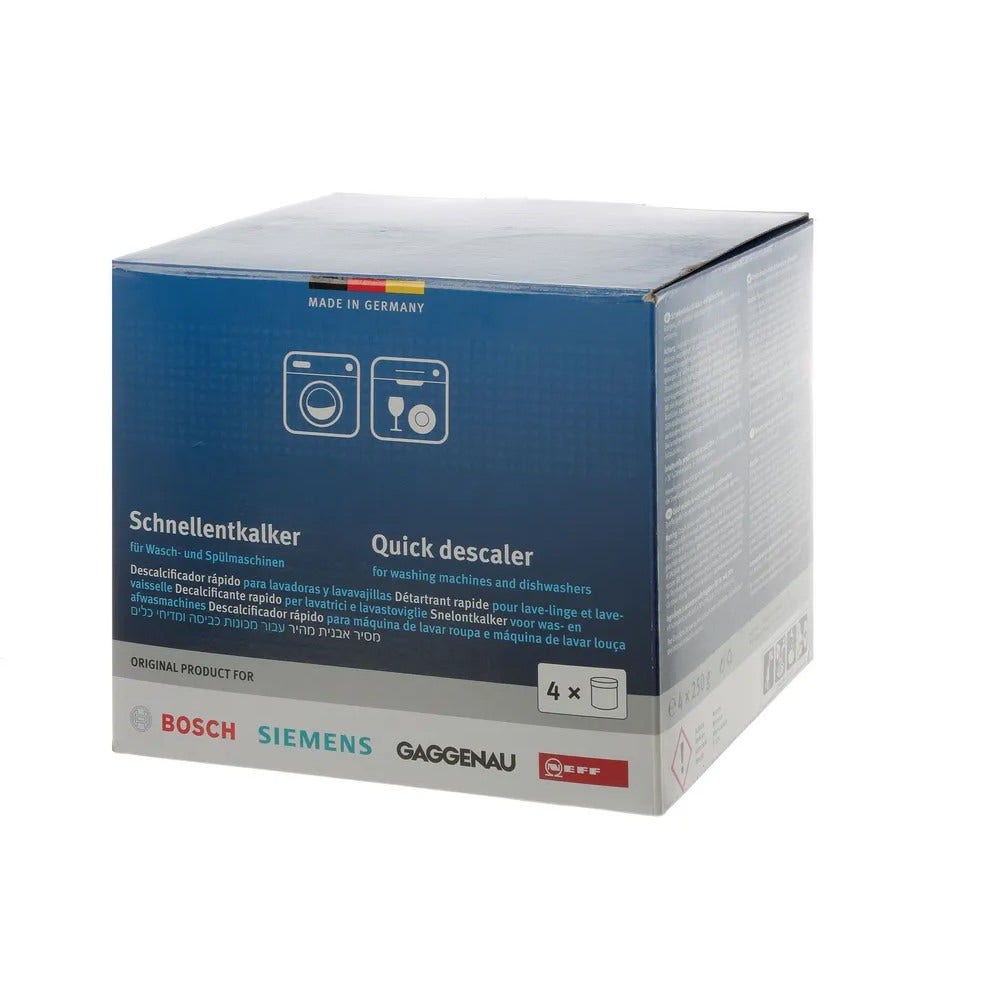 Siemens afkalker til vaskemaskine og opvaskemaskine 00312331 (4 x 250 g)