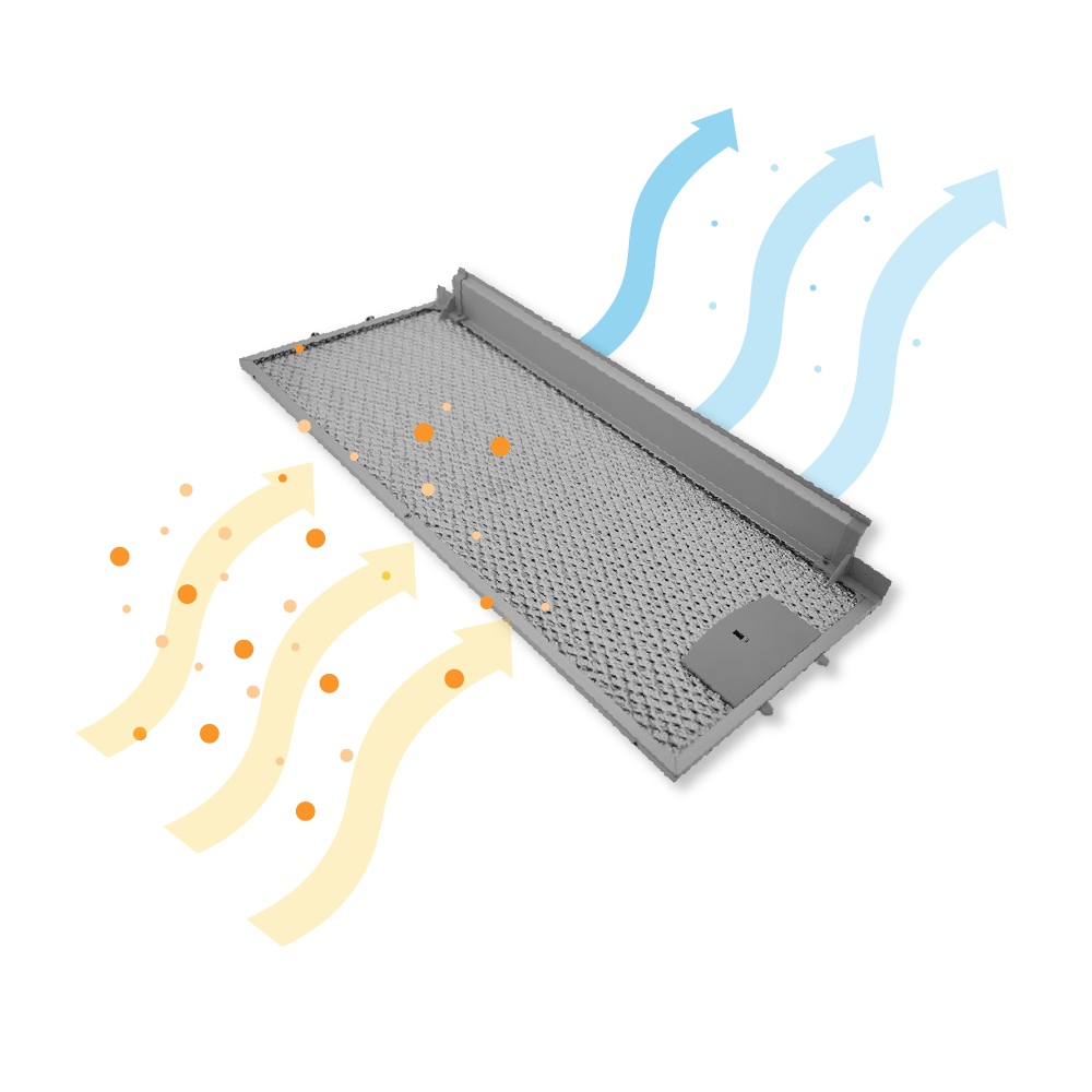 Neff metalfilter 455 x 188 mm 434105 / 00434105 (forside)