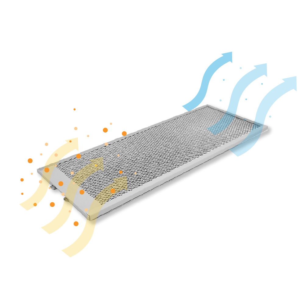 Siemens metalfilter 530 x 206 mm 460007 / 00460007