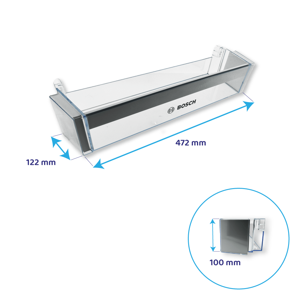 Bosch flaskehylde til køleskab 472 x 122 mm / 00746691