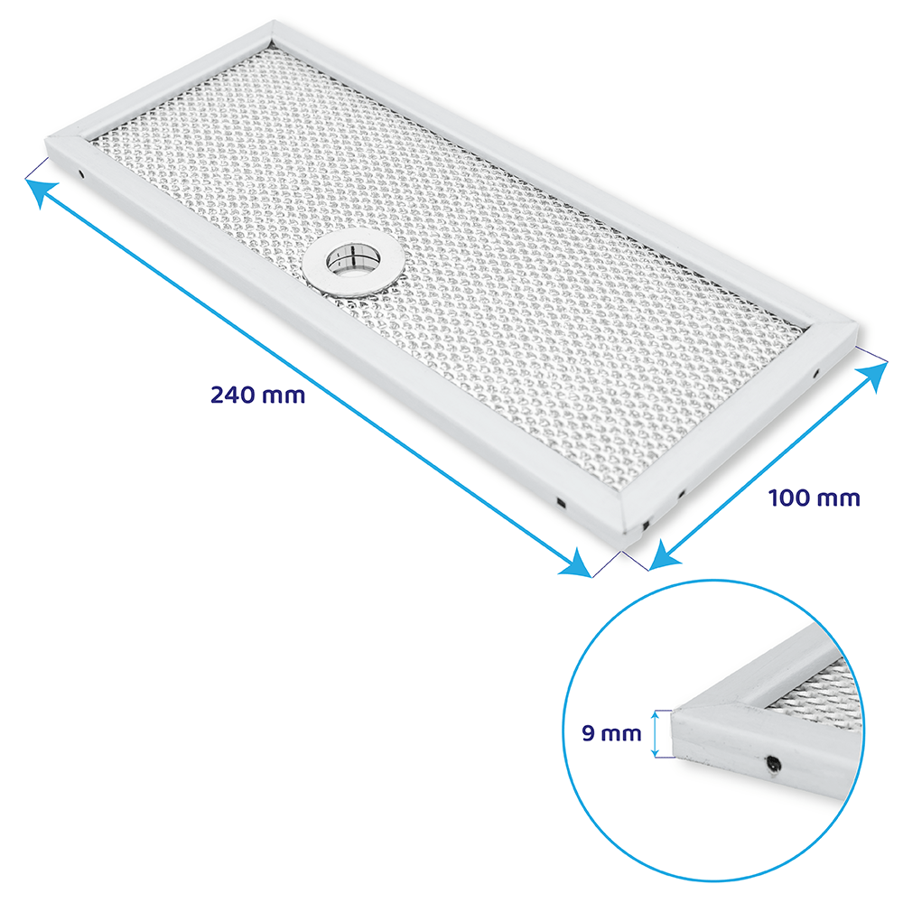 CATA metalfilter og kulfilter 100x240mm DUAL 02800927