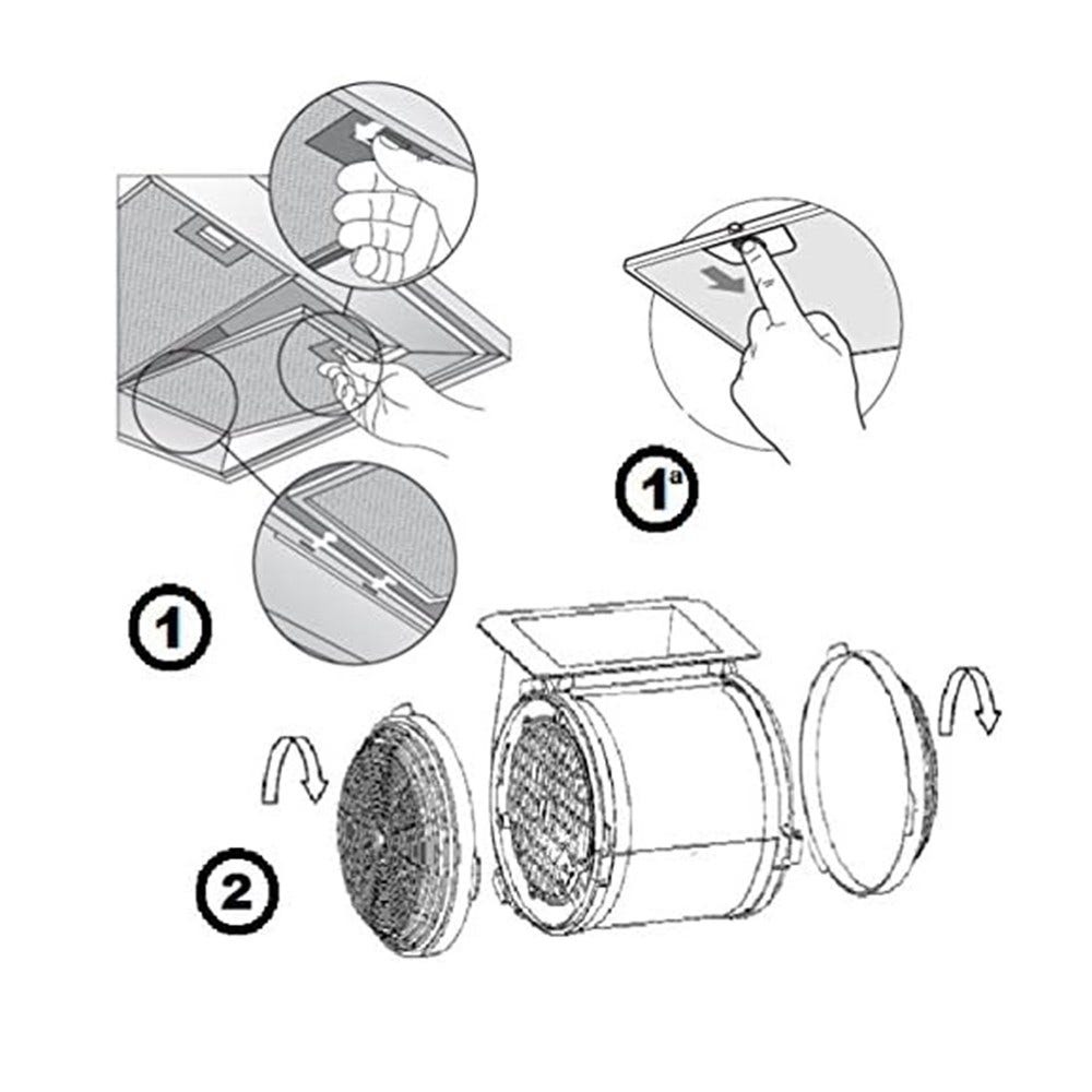 Kulfilter egnet til GoodHome CARBFILT4 (2 stk.)