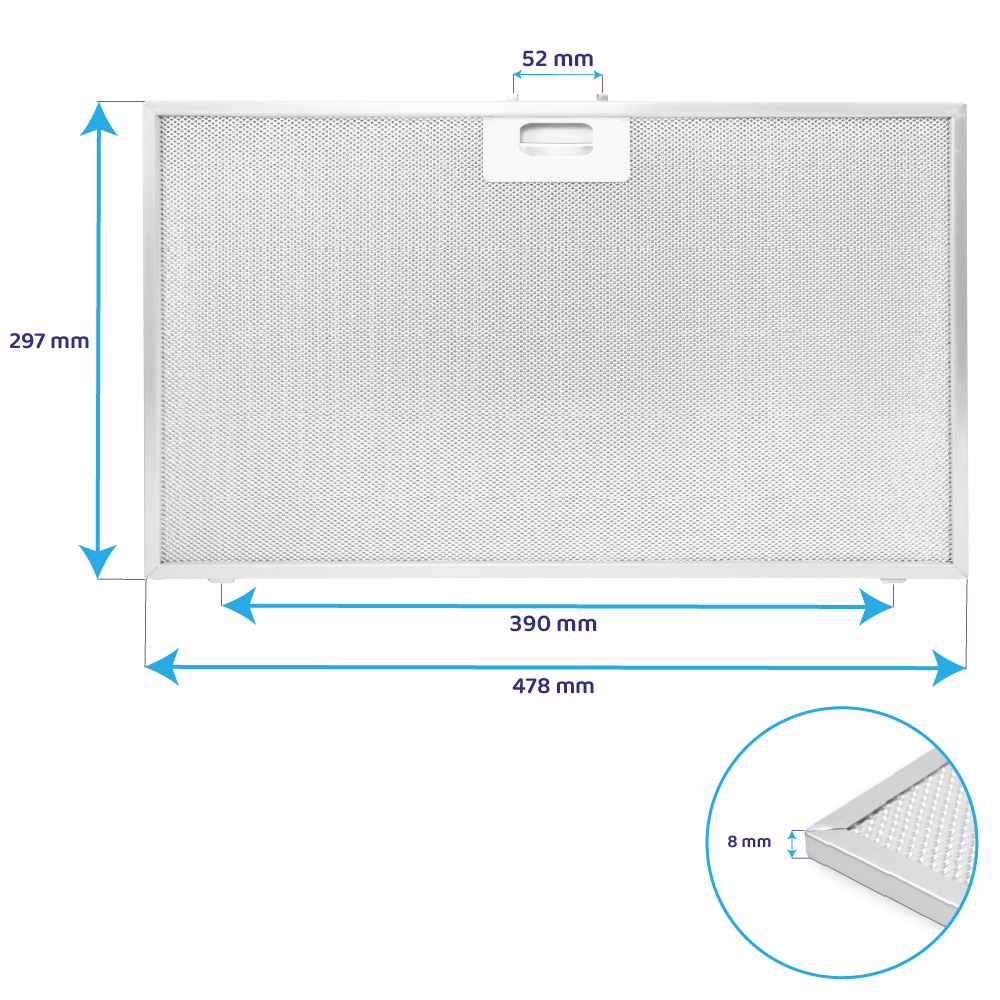 Best metalfilter 478 x 297 mm 08087556