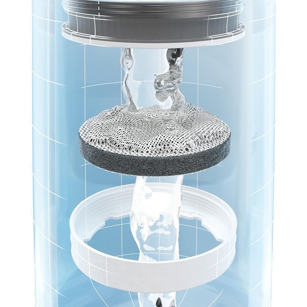 BRITA vandfilterkande 1,3 L Fill & Serve Mind + 4 MicroDisc vandfiltre (filtrerer PFAS)