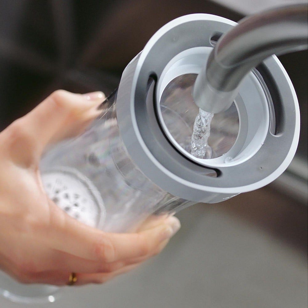 BRITA vandfilterkande 1,3 L Fill & Serve Mind + 4 MicroDisc vandfiltre (filtrerer PFAS)