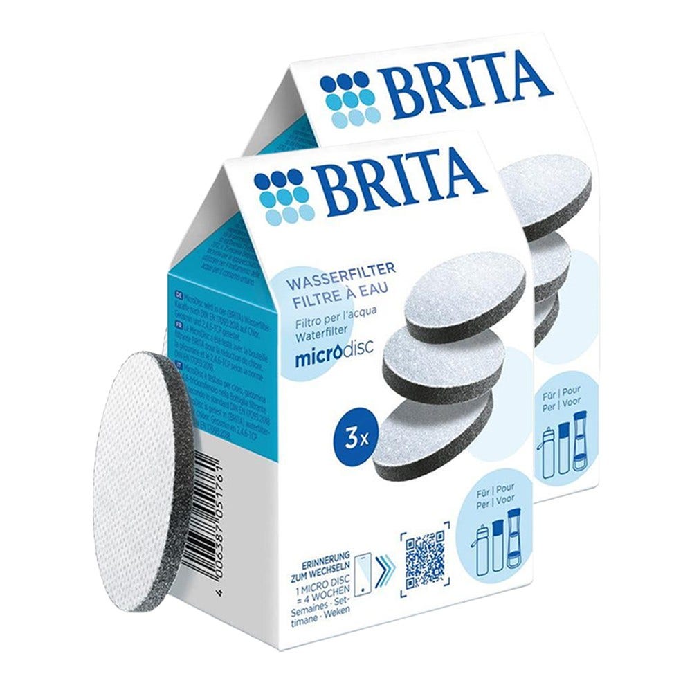 BRITA MicroDisc vandfiltersæt 1039630 2 x 3 stk. (filtrerer PFAS)