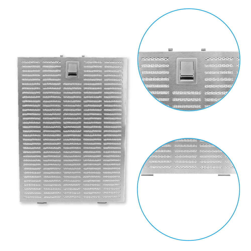 Blaupunkt metalfilter 358 x 263 x 7 mm 11020698 / 00703531