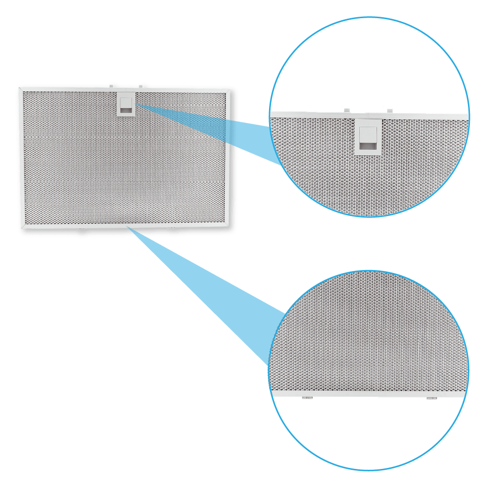 Kulfilter (2 stk.) og metalfilter (2 stk.) egnet til Siemens LC87KHM60