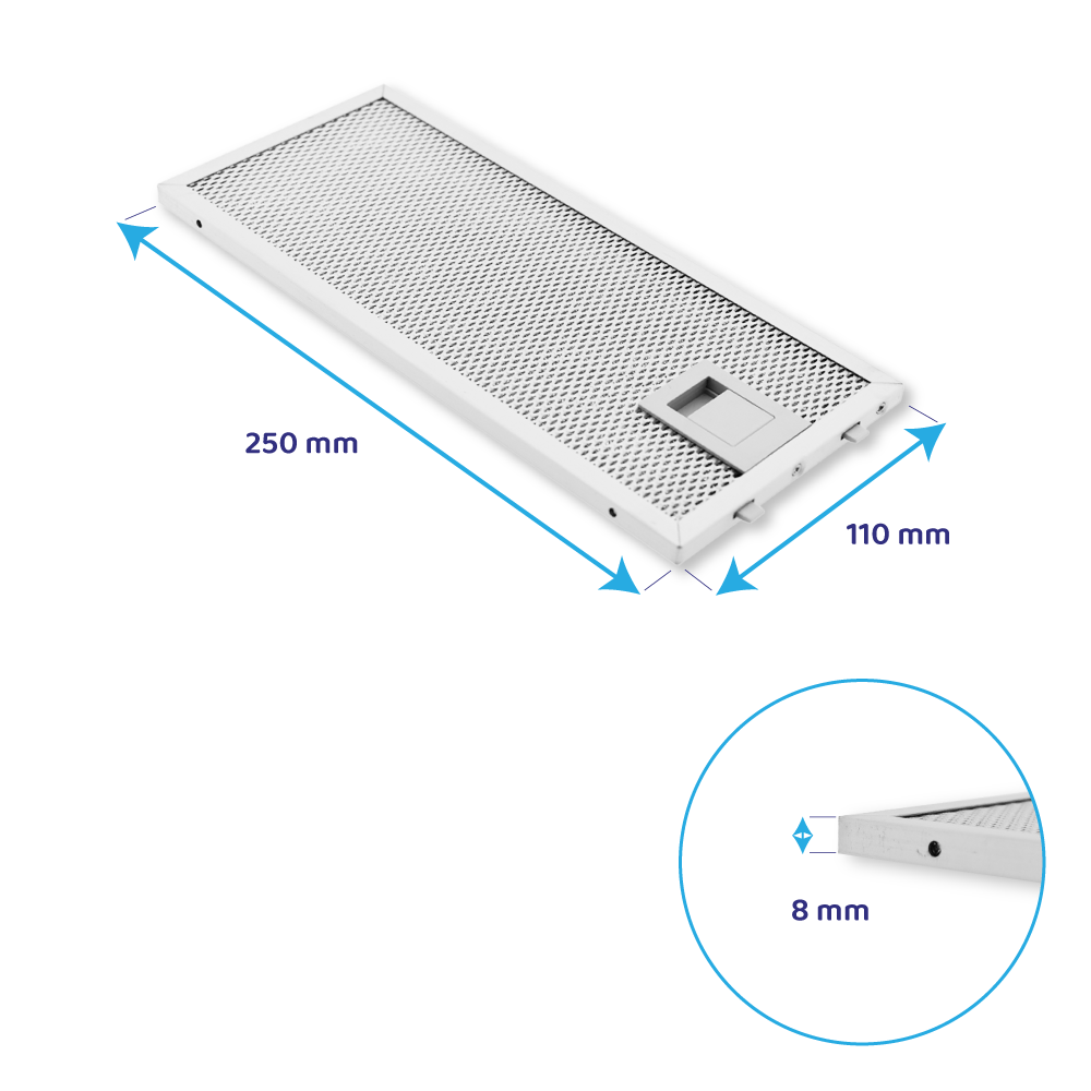Kulfilter (2 stk.) og metalfilter (2 stk.) egnet til Siemens LC87KHM60