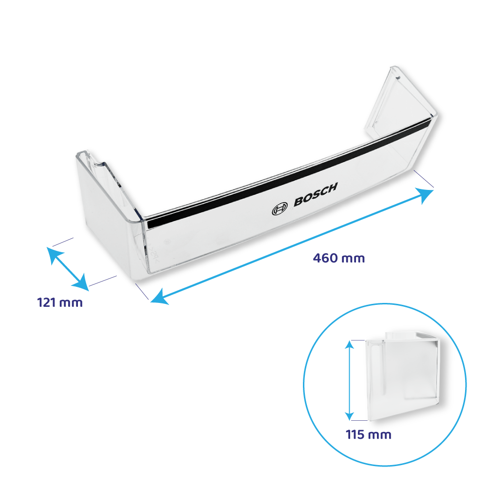 Viva flaskehylde til køleskab 460 x 121 mm / 11025160