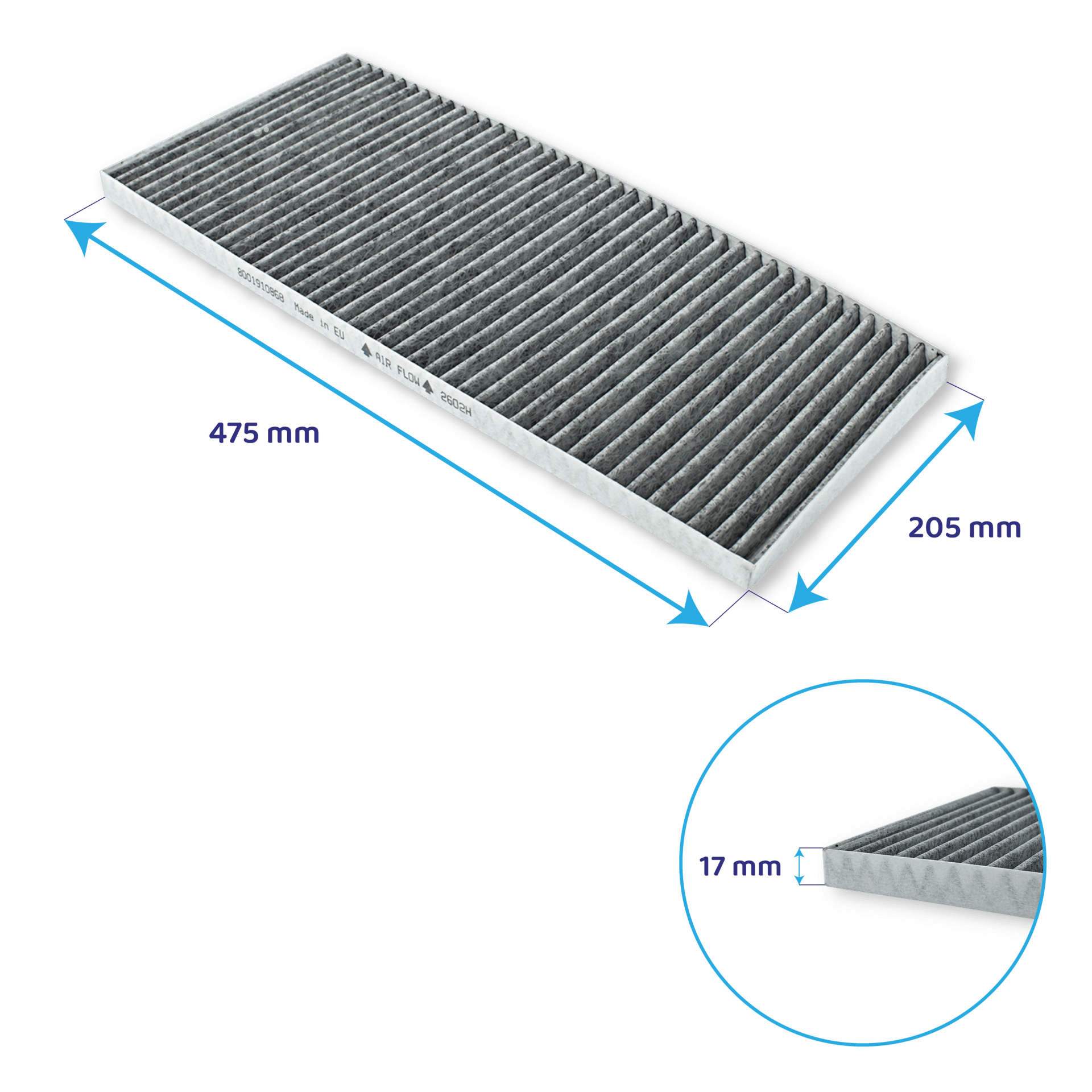 Gaggenau aktivt kulfilter 11059591 / 00460487