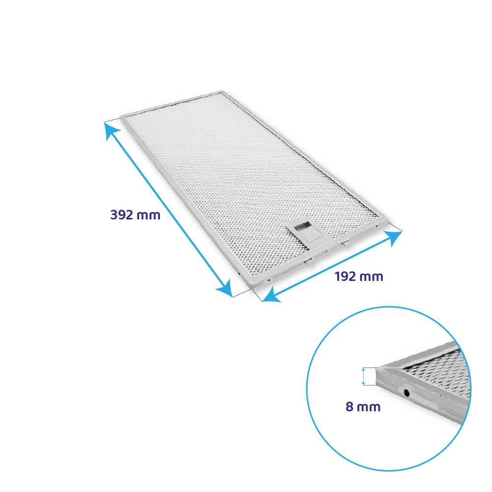 Bosch Metalfilter 392x192mm DFS097A51/03 / DFR097A52/03