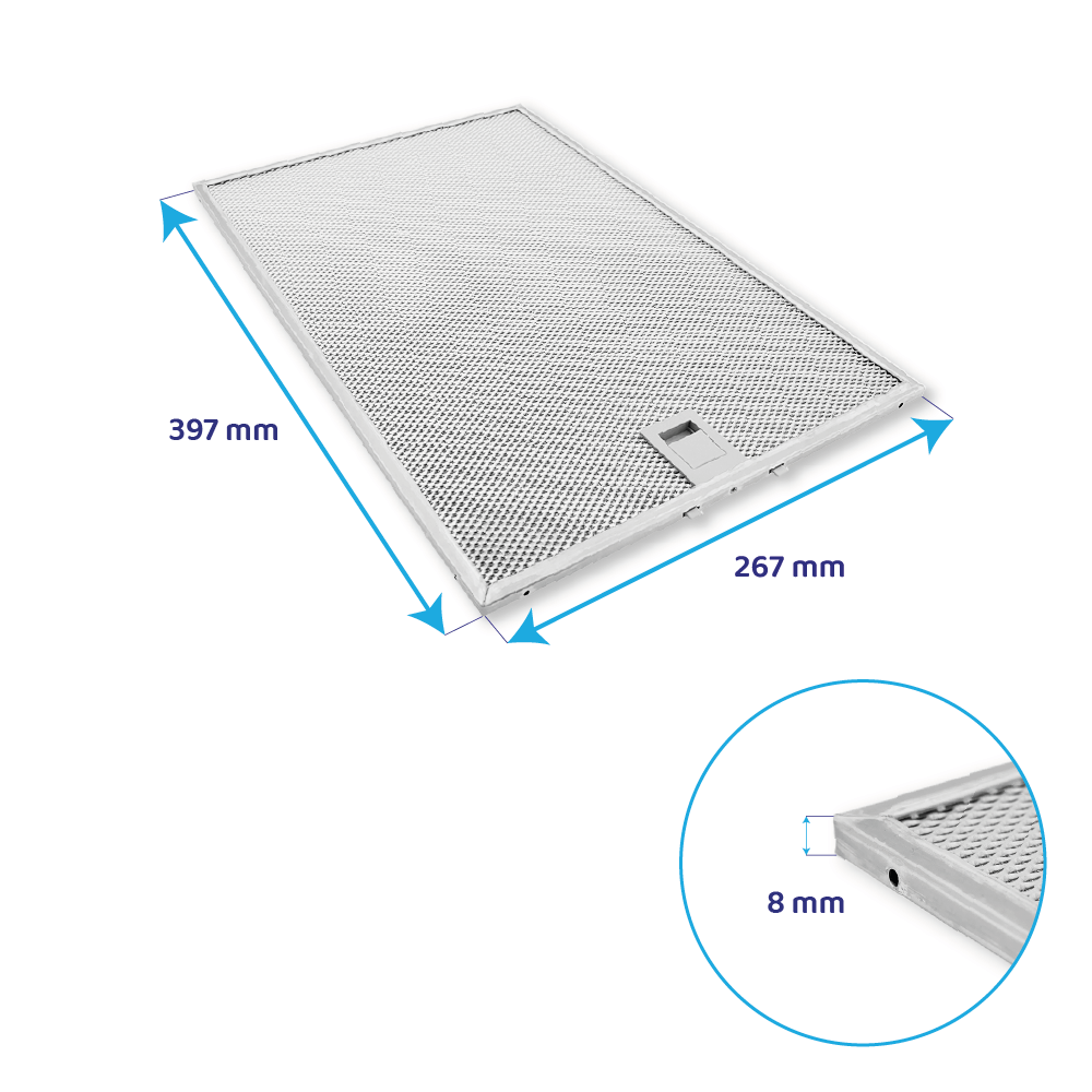 Constructa Metalfilter 397x267mm CD639670/01 / CD636680/01