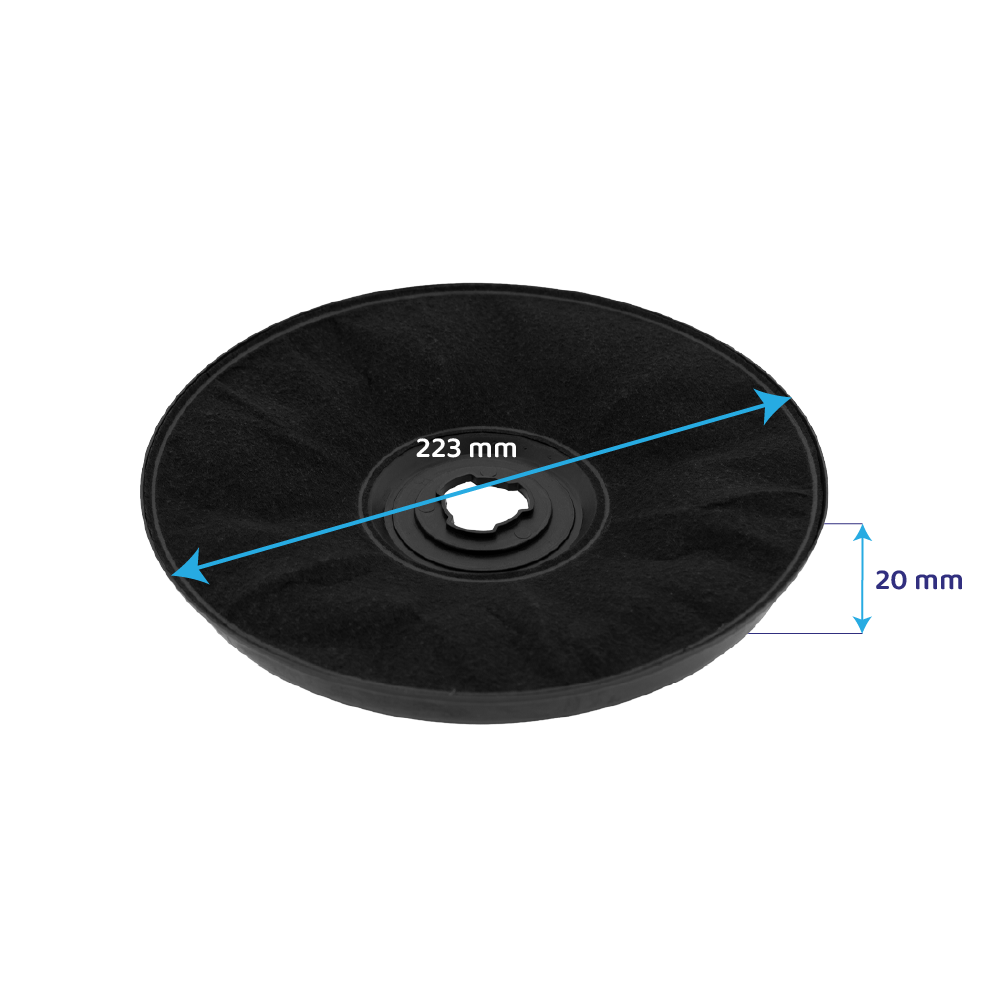 Faber aktivt kulfilter F1 / D233 / H20 / 112.0157.238