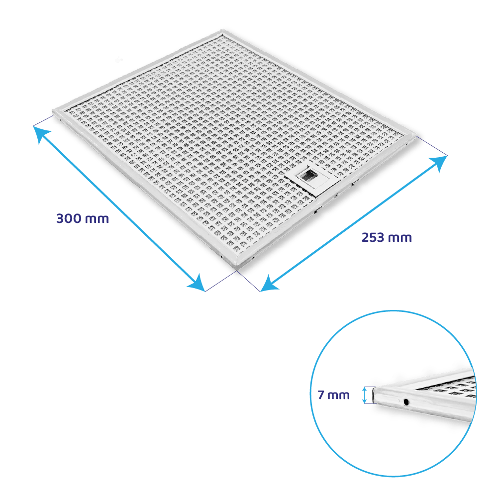 Mepamsa metalfilter 300 x 253 mm 133.0017.023