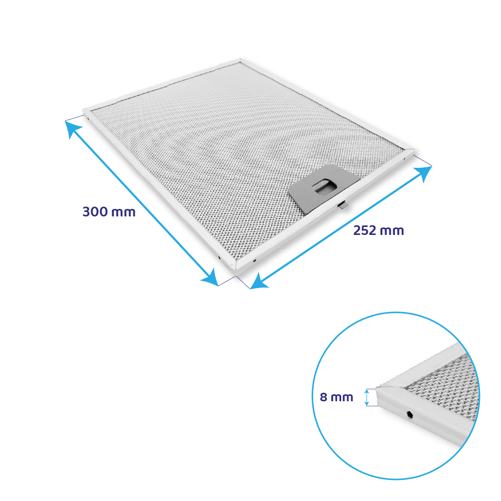 Mepamsa metalfilter 300 x 252 mm 133.0067.471