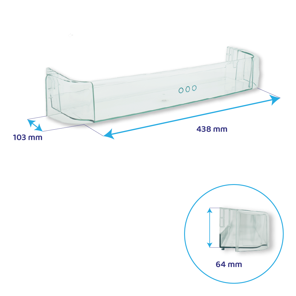 Faure flaskehylde til køleskab 438 x 103 mm ARN15510 / ERN15510