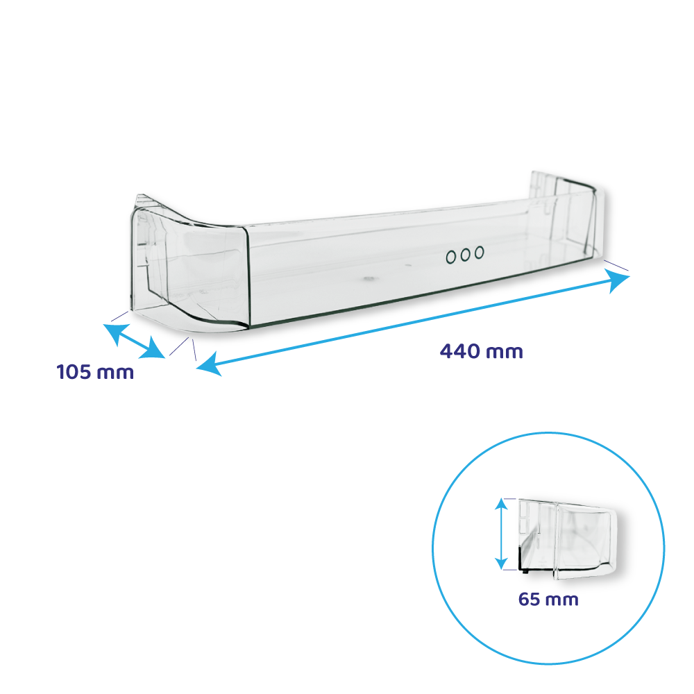 Zanussi køleskab flaskehylde 440 x 105 mm / 2273109104