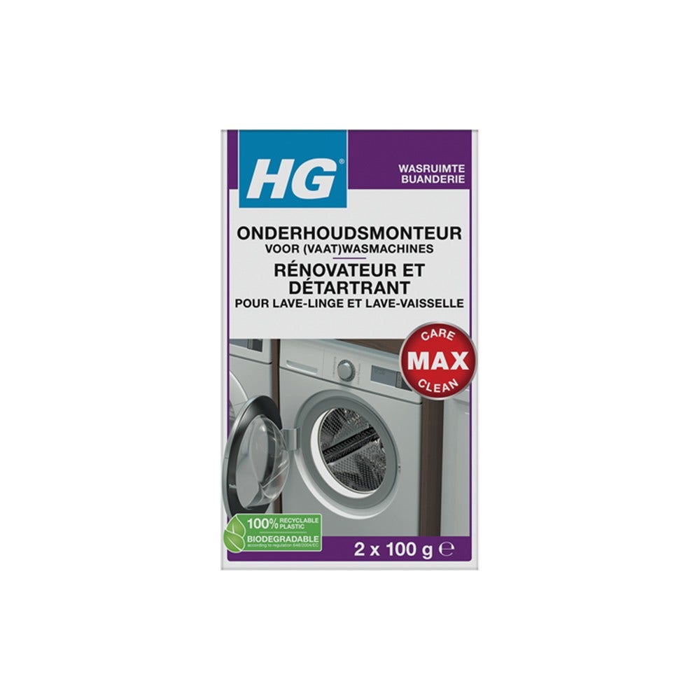 HG vedligeholdelsesmontør til (op)vaskemaskiner (2 x 100 g)