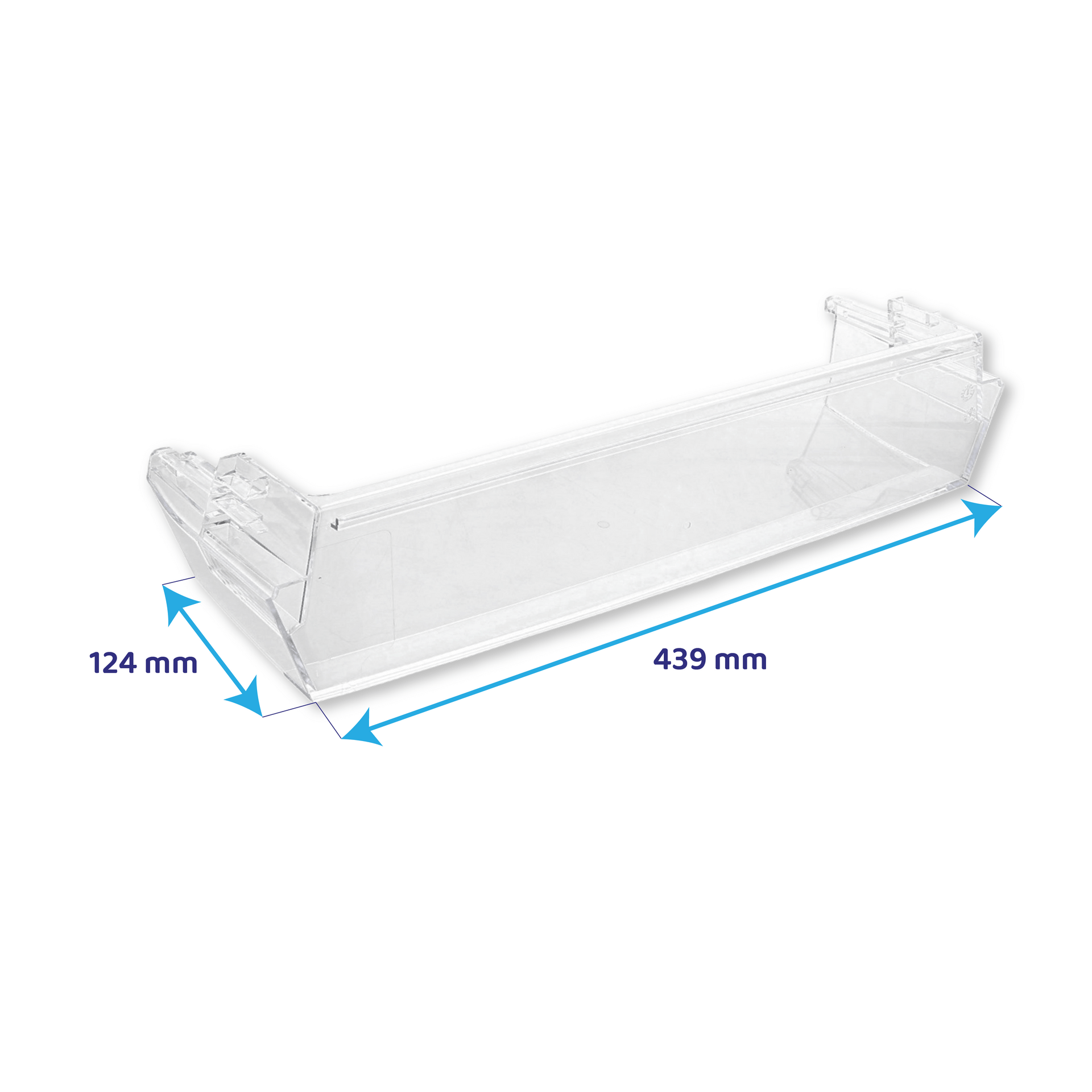 Faure køleskabsdørhylde 439 x 124 mm 2646008017