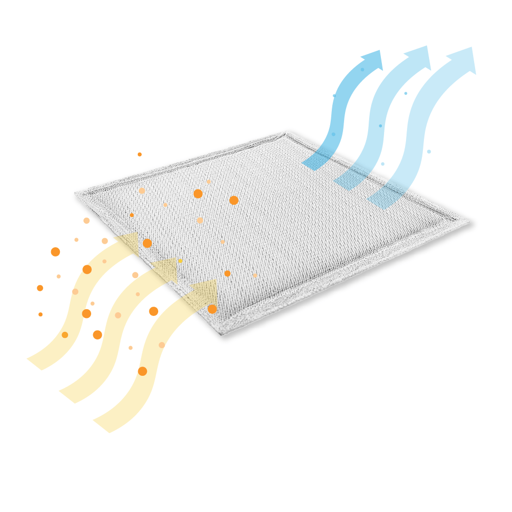 Neff metalfilter 284 x 283 x 4 mm 298619 / 00298619 / Z5322 x 1 (2 stk.)