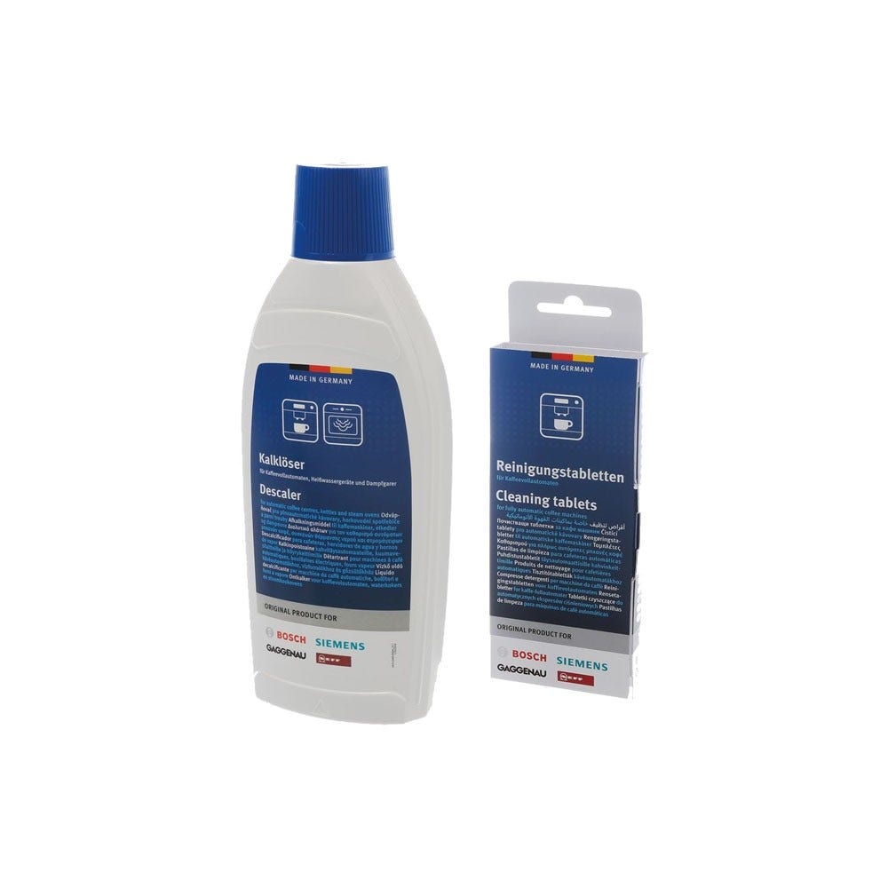 Siemens vedligeholdelsessæt til kaffemaskine: rengøringstabletter + afkalker