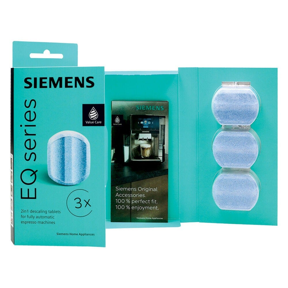Siemens EQ. Series afkalkningstabletter 2-i-1 00312094 / TZ80002A / 00576693 (3 stk.)