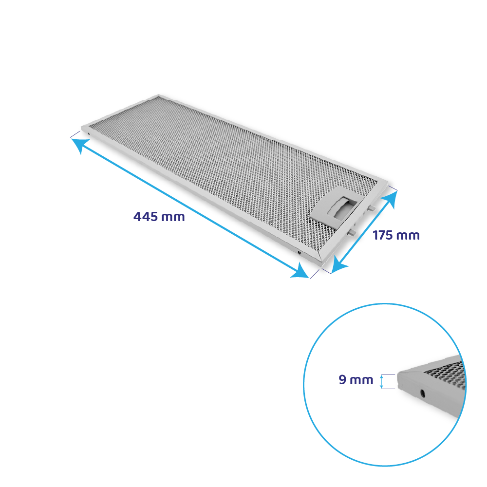 Siemens metalfilter sæt 352812 + 352813 (2 stk.)
