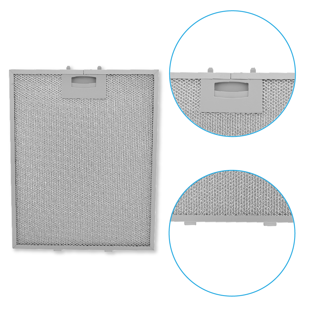 Vorwerk metalfilter 310 x 250 x 8 mm 353110 / 00353110