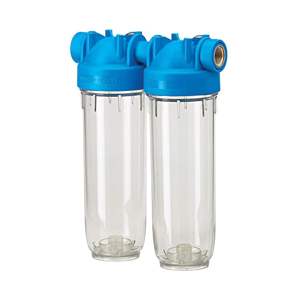 Purway dobbelt filterhus DP 10 Duo 3/4 OT TS