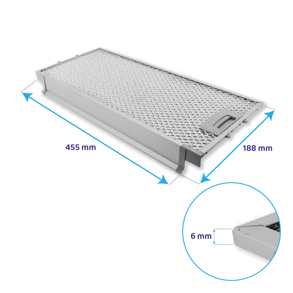Gaggenau metalfilter sæt 434105 + 434107 (2 stk.)