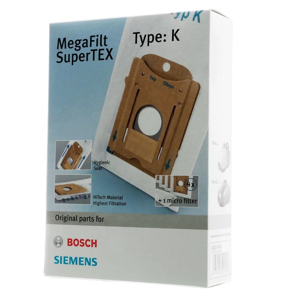 Bosch støvsugerposer type K / 468265 (4 stk.)