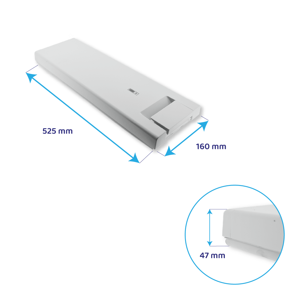 Hotpoint-Ariston fryserdør 525 x 160 mm / 481244069308