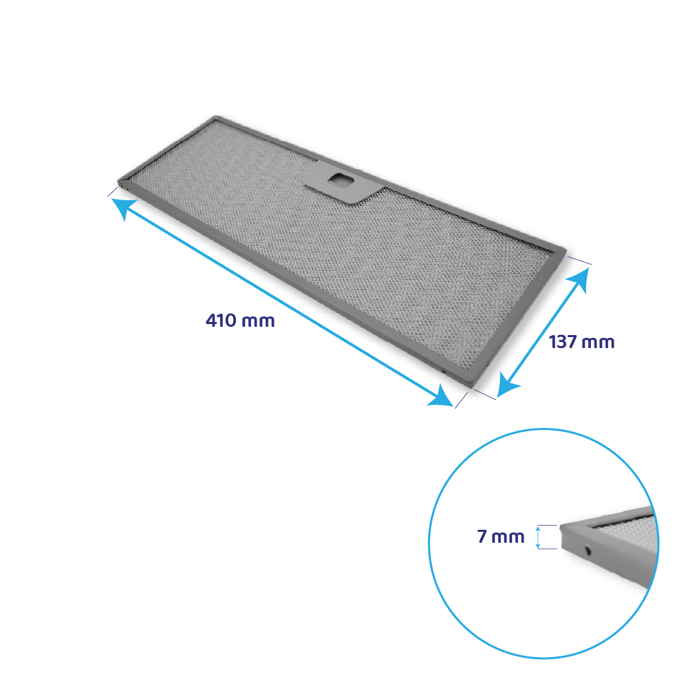 Juno metalfilter 137 x 410 mm 50286534008 (2 stk.)