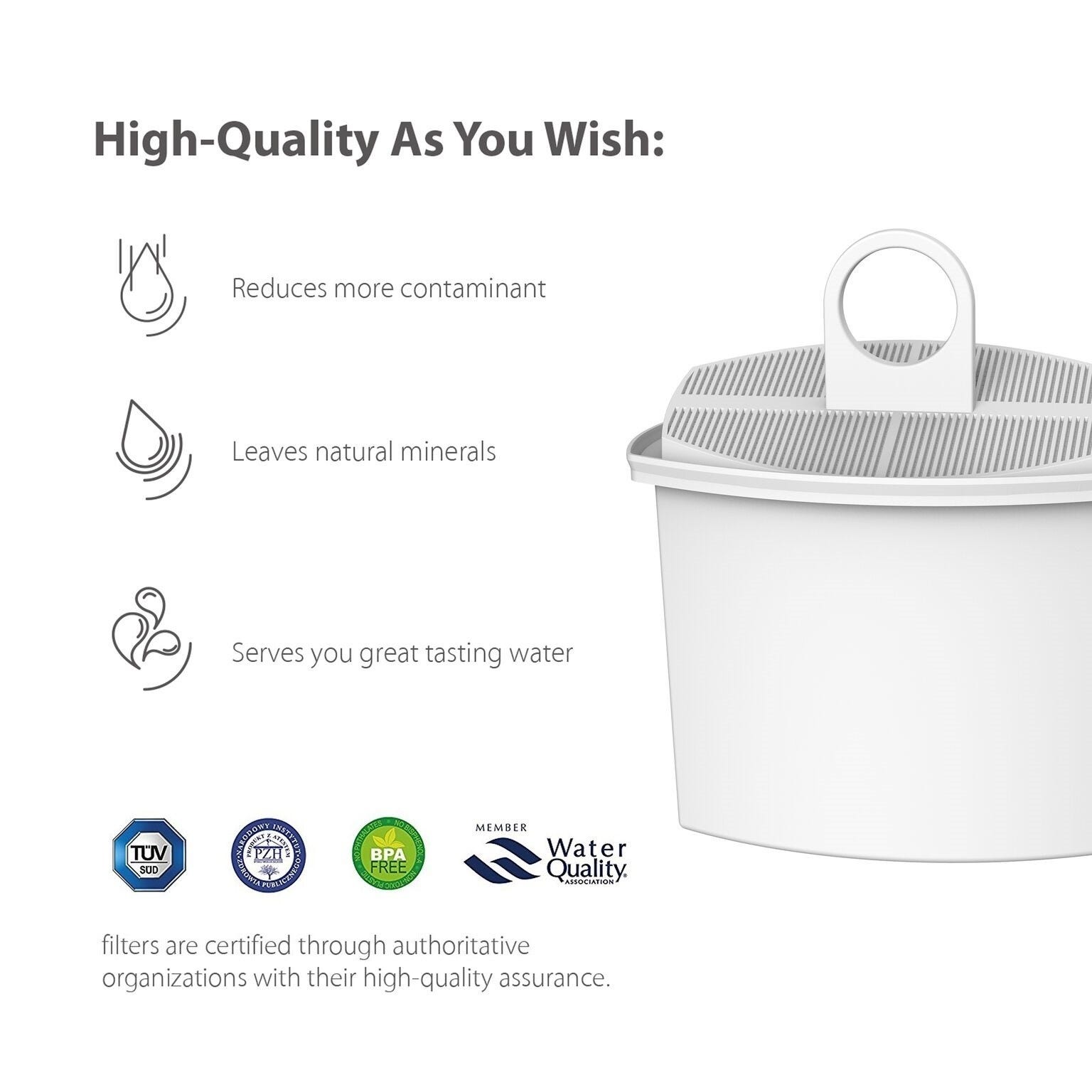 Vandfilter egnet til Braun PureAqua BRSC 006 / KWF2 (2 stk.)