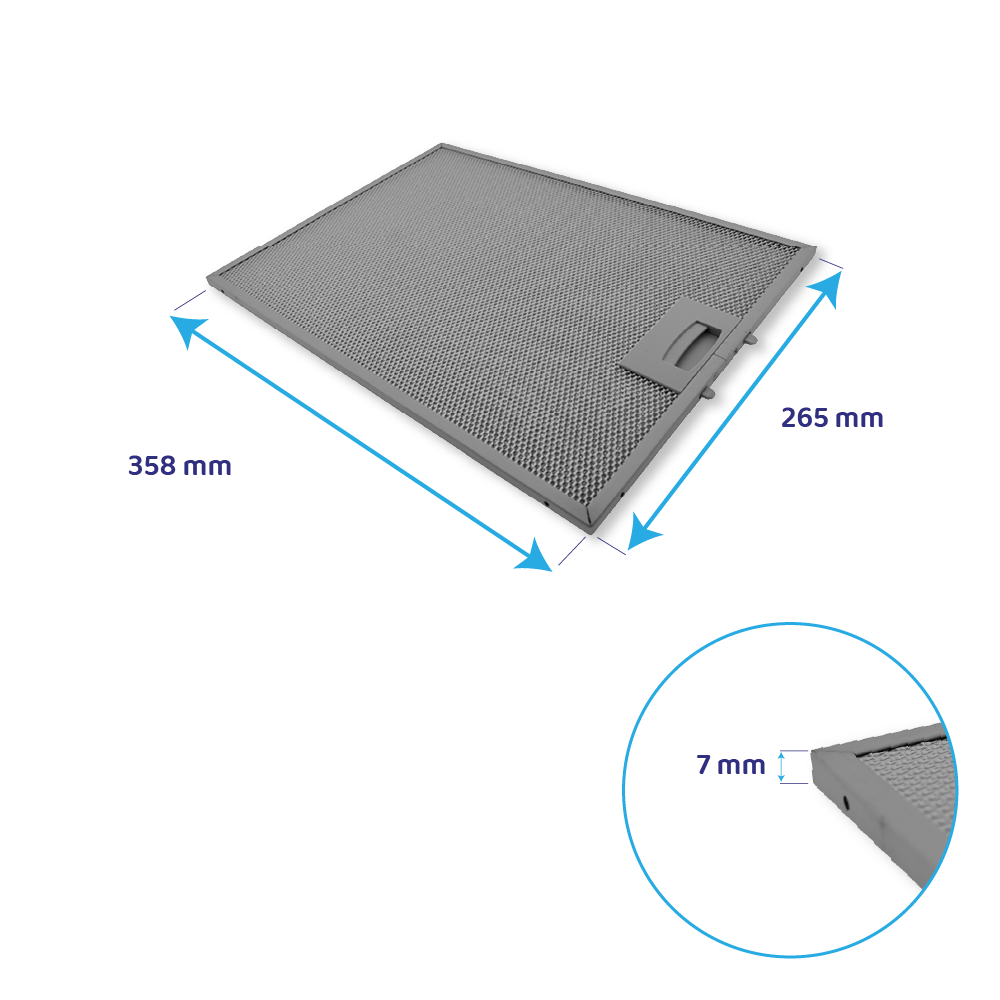 Junker metalfilter 358 x 265 mm 703451 / 00703451