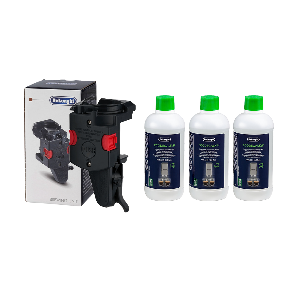 DeLonghi Vedligeholdelsessæt Bryggeenhed Kaffemaskine ECAM / ETAM + 3x Afkalkningsmiddel