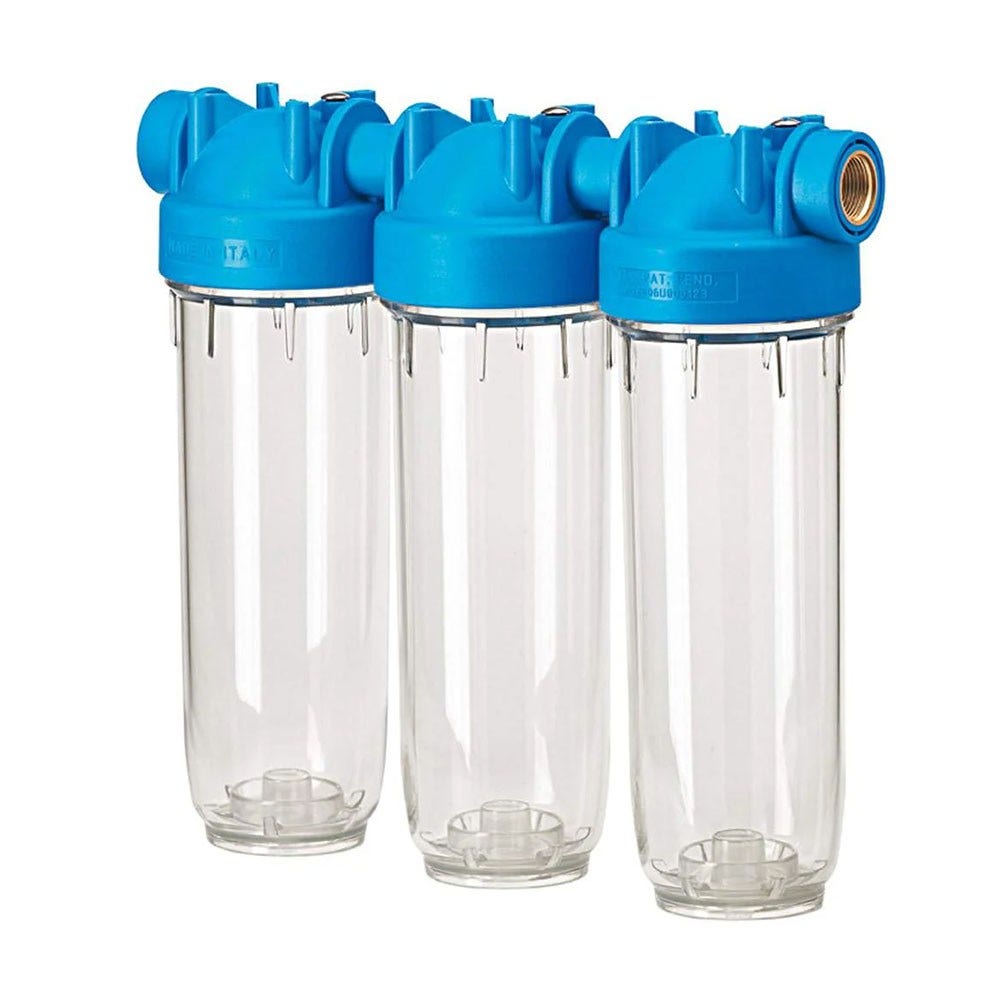 Purway tredobbelt filterhus DP 10 Trio 3/4 OT TS