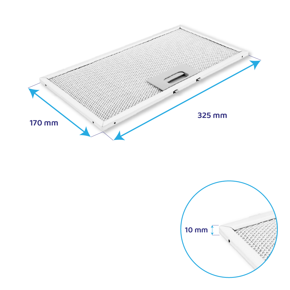 AEG metalfilter 325 x 170 mm DGB3850M