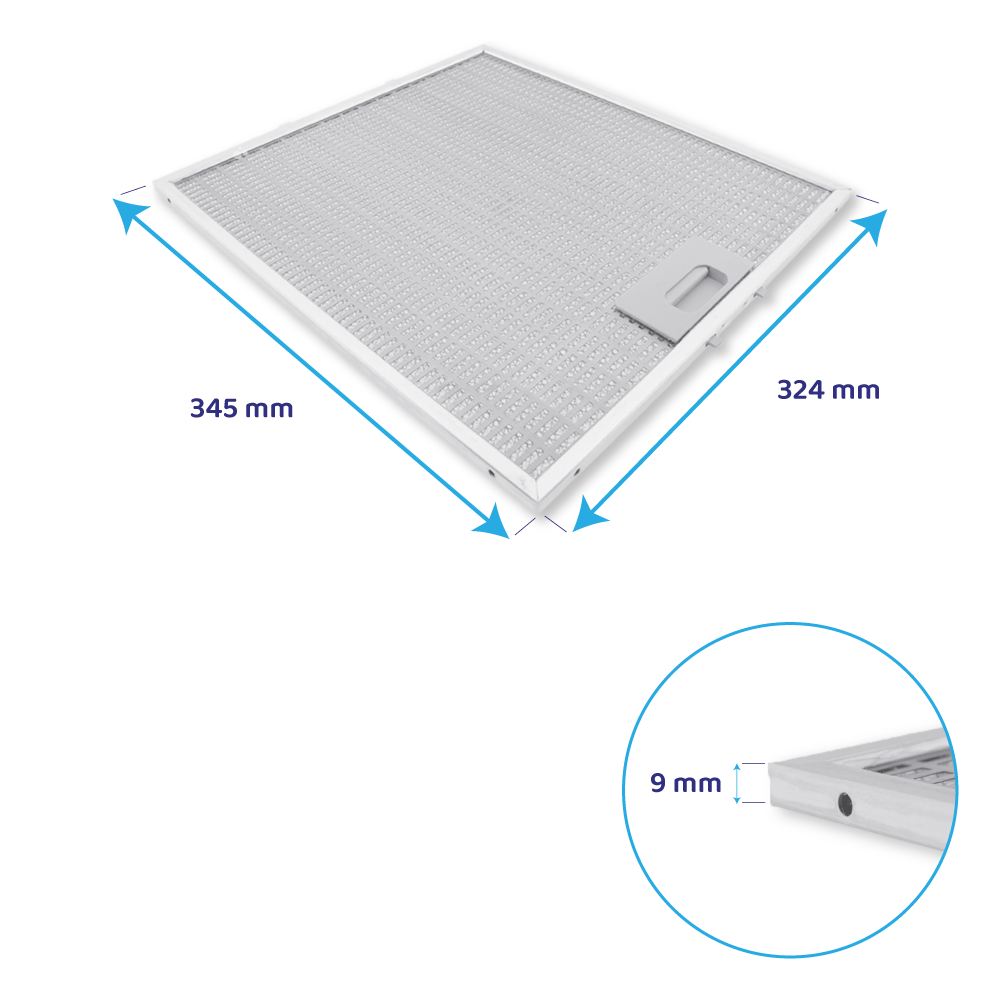 Teka metalfilter 345x324mm 81460188