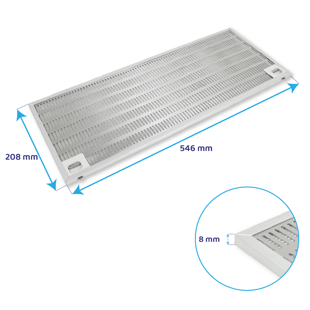 Teka metalfilter 546 x 208 mm 89230624