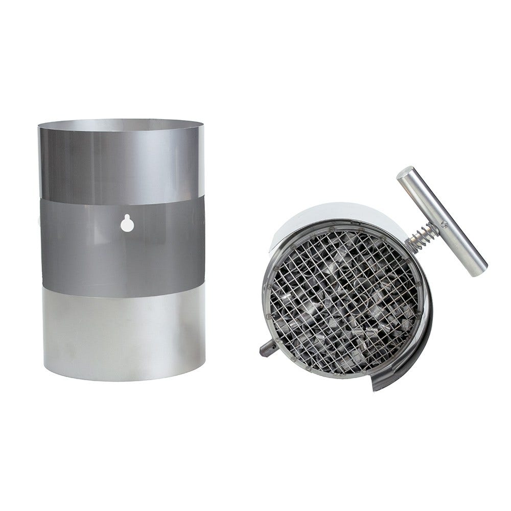 ABCAT® trærøgsfilter Bagudgang Ø130 x 190 mm rustfrit stål