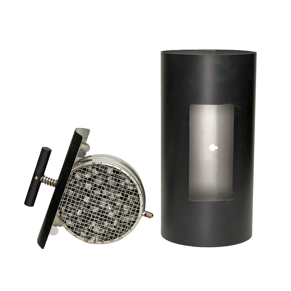 ABCAT® brændeovnsfilter Ø150 x 300 x 2 mm sort