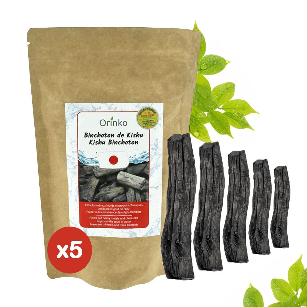 Orinko Japanske Binchotan trækulstave (5 stk.)
