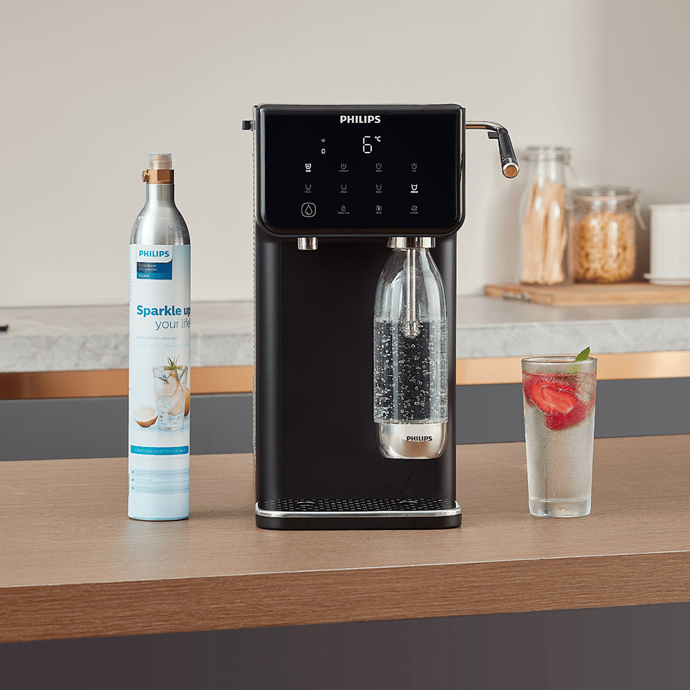 Philips alt-i-én vandstation varmt + koldt + med brus ADD5962BK (filtrerer PFAS) kompatibel med BRITA