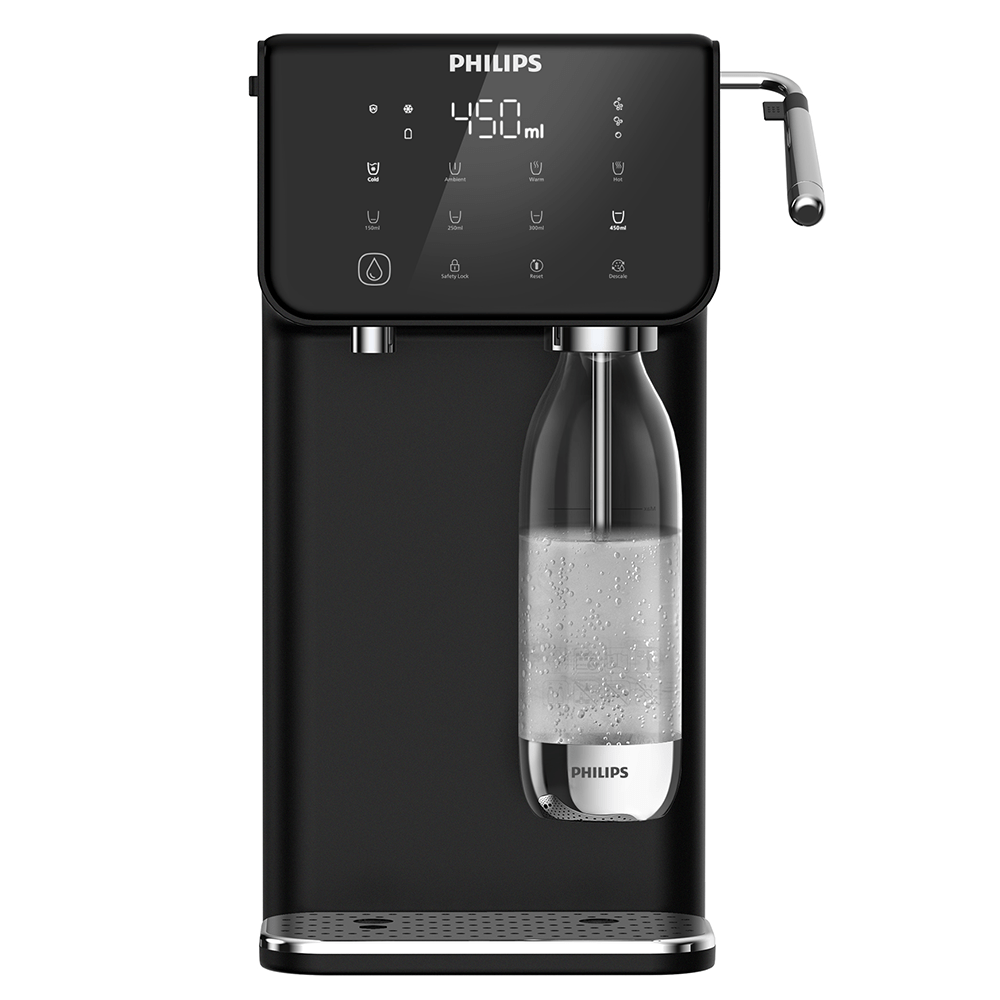 Philips alt-i-én vandstation varmt + koldt + med brus ADD5962BK (filtrerer PFAS) kompatibel med BRITA