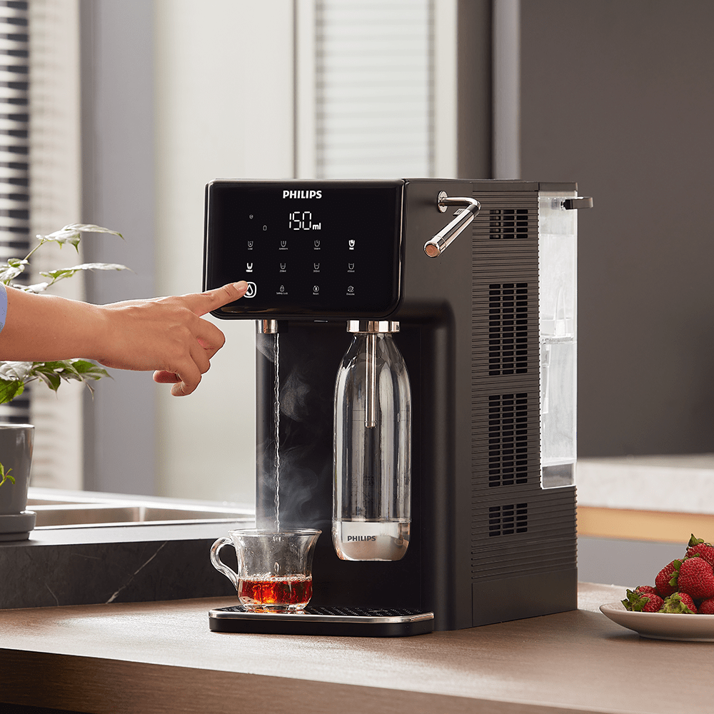 Philips alt-i-én vandstation varmt + koldt + med brus ADD5962BK (filtrerer PFAS) kompatibel med BRITA