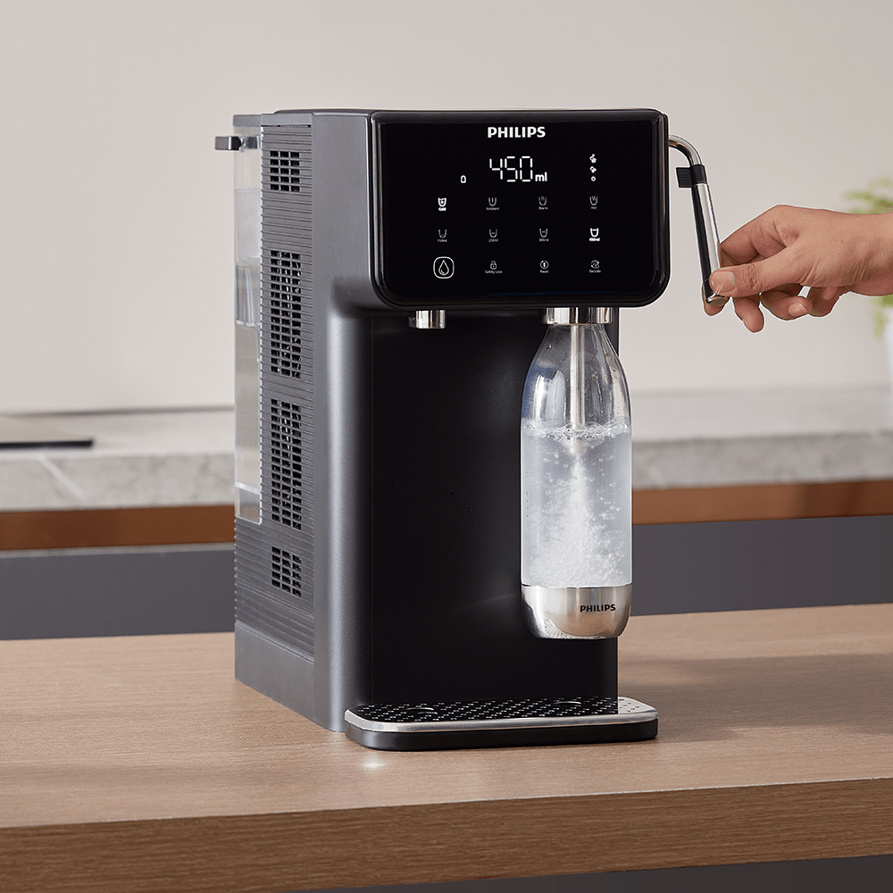 Philips alt-i-én vandstation varmt + koldt + med brus ADD5962BK (filtrerer PFAS) kompatibel med BRITA