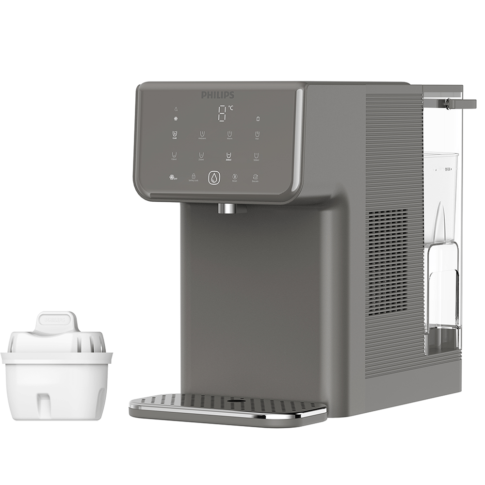 Philips alt-i-én vandstation varmt + koldt ADD5981GR (filtrerer PFAS) kompatibel med BRITA
