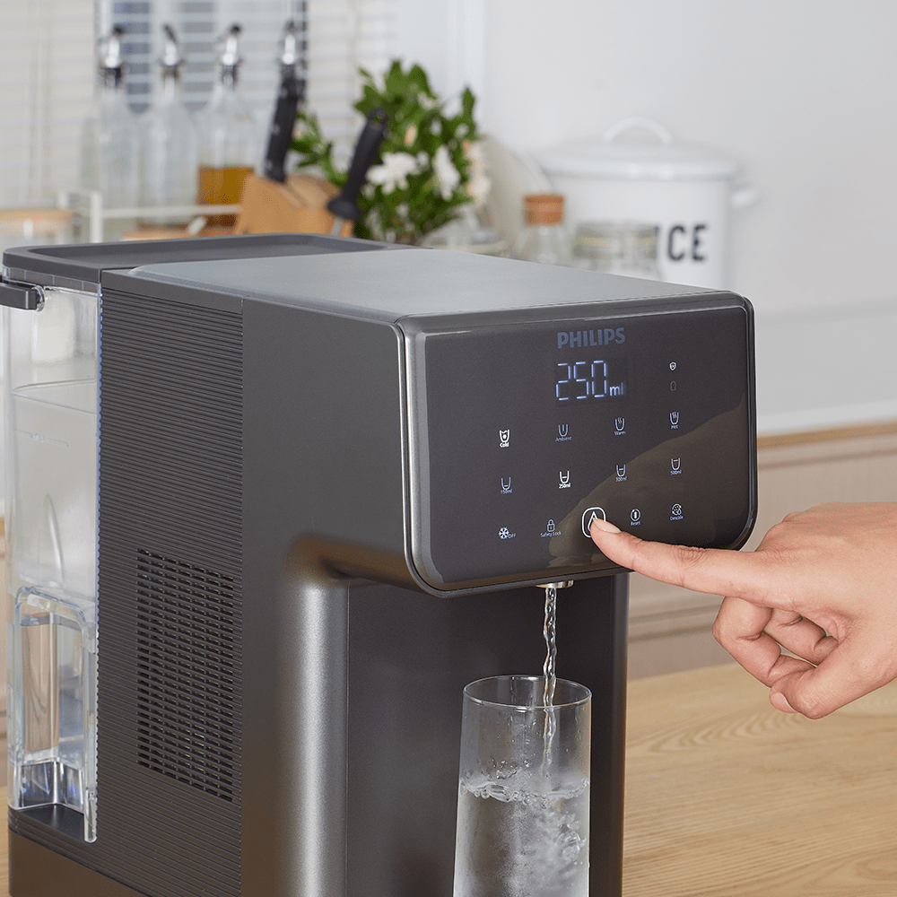 Philips alt-i-én vandstation varmt + koldt ADD5981GR (filtrerer PFAS) kompatibel med BRITA